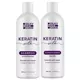 KERATIN SILK - extra pažeistiems ir išsausėjusiems plaukams